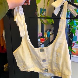 Crop tied top